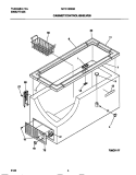 CABINET / CONTROL / SHELVES Diagram and Parts List for MFC15M3BW2  Frigidaire Freezer