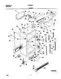 CABINET Diagram and Parts List for FRT22RGCBB  Frigidaire Refrigerator