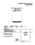 COVER Diagram and Parts List for FDB956RBC1  Frigidaire Dishwasher