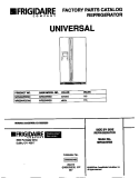 COVER Diagram and Parts List for MRS24WSBW0  Frigidaire Refrigerator