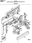 BACKGUARD Diagram and Parts List for FEF377CFBD  Frigidaire Range