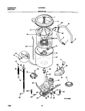 MOTOR / TUB Diagram and Parts List for MLXG42RED4  Frigidaire Washer Dryer Combo