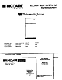 COVER Diagram and Parts List for WRT21QRBD1  Frigidaire Refrigerator