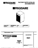 COVER Diagram and Parts List for MDH25TF4  Frigidaire Dehumidifier