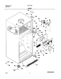 CABINET Diagram and Parts List for GRT17G4BQ1  Gibson Refrigerator
