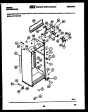 CABINET PARTS Diagram and Parts List for RT17F6WV3B  Gibson Refrigerator