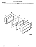 DOOR Diagram and Parts List for MGF352SEWA  Frigidaire Range