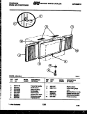 WINDOW MOUNTING PARTS Diagram and Parts List for A05LH5L1  Frigidaire Air Conditioner