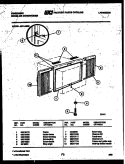 WINDOW MOUNTING PARTS Diagram and Parts List for A07LH8E3  Frigidaire Air Conditioner