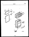 DOOR PARTS Diagram and Parts List for THK190JN1W  Kelvinator Refrigerator