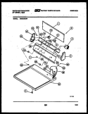 CONSOLE AND CONTROL PARTS Diagram and Parts List for DG600KXW4  Frigidaire Dryer