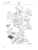 BODY Diagram and Parts List for FFES3015LSC  Frigidaire Range