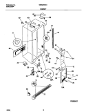 CABINET Diagram and Parts List for WRS20WRHD0  Frigidaire Refrigerator