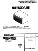 COVER Diagram and Parts List for FAC082G7A4  Frigidaire Air Conditioner