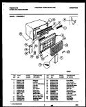 CABINET PARTS Diagram and Parts List for FAS256S2A1  Frigidaire Air Conditioner