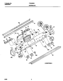 BACKGUARD Diagram and Parts List for FES388WGCJ  Frigidaire Range