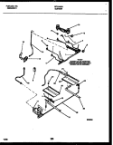 BURNER, MANIFOLD AND GAS CONTROL Diagram and Parts List for GPG34BNL6  Frigidaire Range
