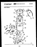 TUB DETAIL Diagram and Parts List for LE400MXD2  Frigidaire Washer Dryer Combo