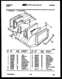 DOOR PARTS Diagram and Parts List for REGS38BDL2  Frigidaire Range