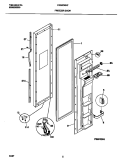 FREEZER DOOR Diagram and Parts List for FRS20WNFD0  Frigidaire Refrigerator