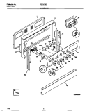 BACKGUARD Diagram and Parts List for TEF357BCWB  Tappan Range
