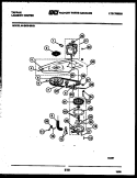 WASHER DRIVE SYSTEM AND PUMP Diagram and Parts List for 44-2409-23-01  Tappan Washer