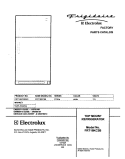 COVER Diagram and Parts List for FRT18KC3BW4  Frigidaire Refrigerator