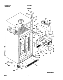 CABINET Diagram and Parts List for FRT21H8CQ0  Frigidaire Refrigerator