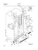 CABINET Diagram and Parts List for NGS26ZZAB1  Frigidaire Refrigerator