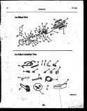 ICE MAKER AND INSTALLATION PARTS Diagram and Parts List for ATG185NCW1  Frigidaire Refrigerator