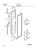 FREEZER DOOR Diagram and Parts List for WRS26MF5AS2  Westinghouse Refrigerator