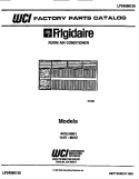 COVER Diagram and Parts List for A05LH5N1  Frigidaire Air Conditioner