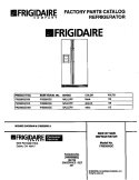 COVER Diagram and Parts List for FRS26XGCD3  Frigidaire Refrigerator