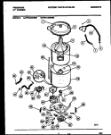 TUB DETAIL Diagram and Parts List for FWX233NBS0  Frigidaire Washer