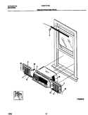 WINDOW MOUNTING PARTS Diagram and Parts List for FAB077Y7B3  Frigidaire Air Conditioner
