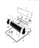 CONSOLE & CONTROLS Diagram and Parts List for DE651EDW4  Frigidaire Dryer