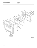 DOOR Diagram and Parts List for TEF351DUB  Tappan Range