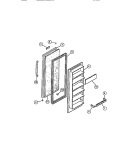 FREEZER DOOR Diagram and Parts List for RS22F7YU1D  Gibson Refrigerator