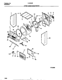 UPPER CABINET / DRUM / HEATER Diagram and Parts List for FLXG52RBT2  Frigidaire Washer Dryer Combo