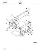 MOTOR Diagram and Parts List for FDG700FHS0  Frigidaire Dryer