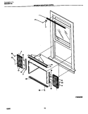 WINDOW MOUNTING PARTS Diagram and Parts List for FAC083W7A1C  Frigidaire Air Conditioner