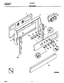 BACKGUARD Diagram and Parts List for TEF357BFDB  Tappan Range