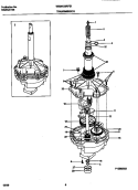 TRANSMISSION Diagram and Parts List for WWX433RFS1  Frigidaire Washer