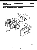 DOOR PARTS Diagram and Parts List for FEB756BBBA  Frigidaire Wall Oven