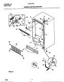 CABINET / CONTROL / SHELVES Diagram and Parts List for TFU21M7AW4  Tappan Freezer