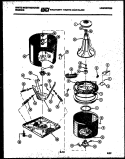 TUB DETAIL Diagram and Parts List for LA400JXF4  Frigidaire Washer