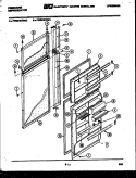 DOOR PARTS Diagram and Parts List for FPES18TEA0  Frigidaire Refrigerator