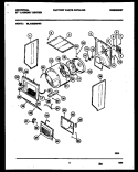 CABINET AND COMPONENT PARTS Diagram and Parts List for MLXG62RBW0  Tappan Washer Dryer Combo