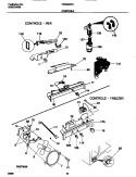 CONTROLS Diagram and Parts List for FRS22ZRHD0  Frigidaire Refrigerator