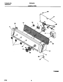 CONTROL PANEL Diagram and Parts List for FWX645GES1  Frigidaire Washer